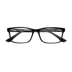 Rectangle Black/Clear Eyeglasses