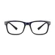 Rectangle Blue Eyeglasses