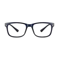 Rectangle Blue Eyeglasses
