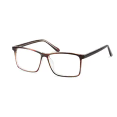 Rectangle Brown Eyeglasses
