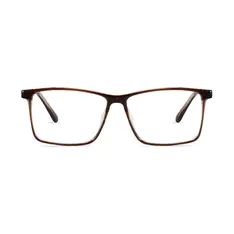 Rectangle Brown Eyeglasses