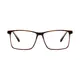 Rectangle Brown Eyeglasses