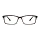 Rectangle Brown Eyeglasses