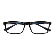 Rectangle Black/Blue Eyeglasses