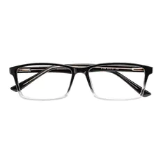 Rectangle Black/Clear Eyeglasses
