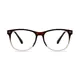 Oval Gradient Brown Eyeglasses