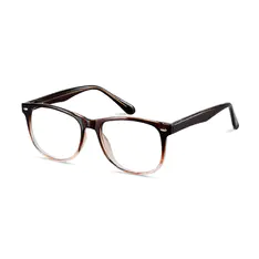 Oval Gradient Brown Eyeglasses