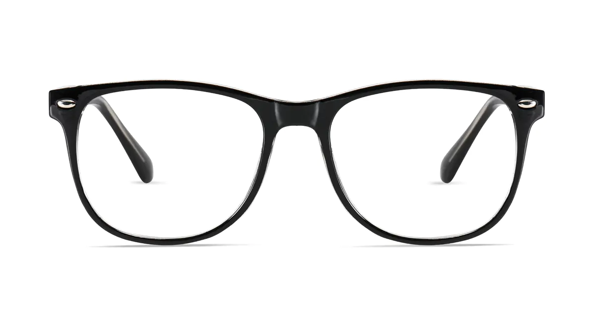 Oval Black Eyeglasses