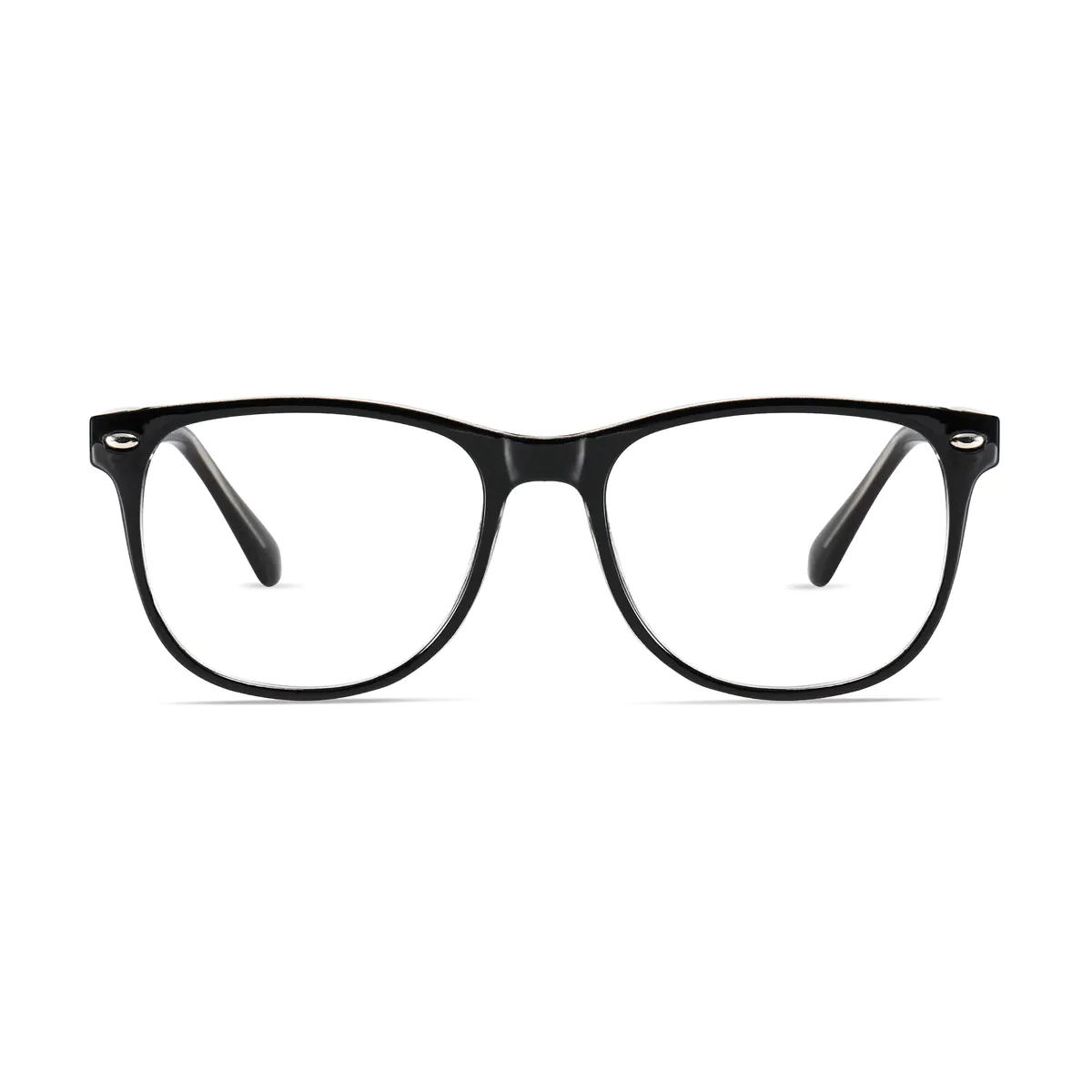 Oval Black Eyeglasses