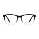 Oval Gradient Black Eyeglasses