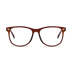 Oval Red Eyeglasses