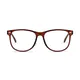 Oval Red Eyeglasses