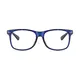 Rectangle Blue Eyeglasses