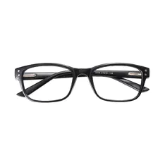 Rectangle Matte Black Eyeglasses