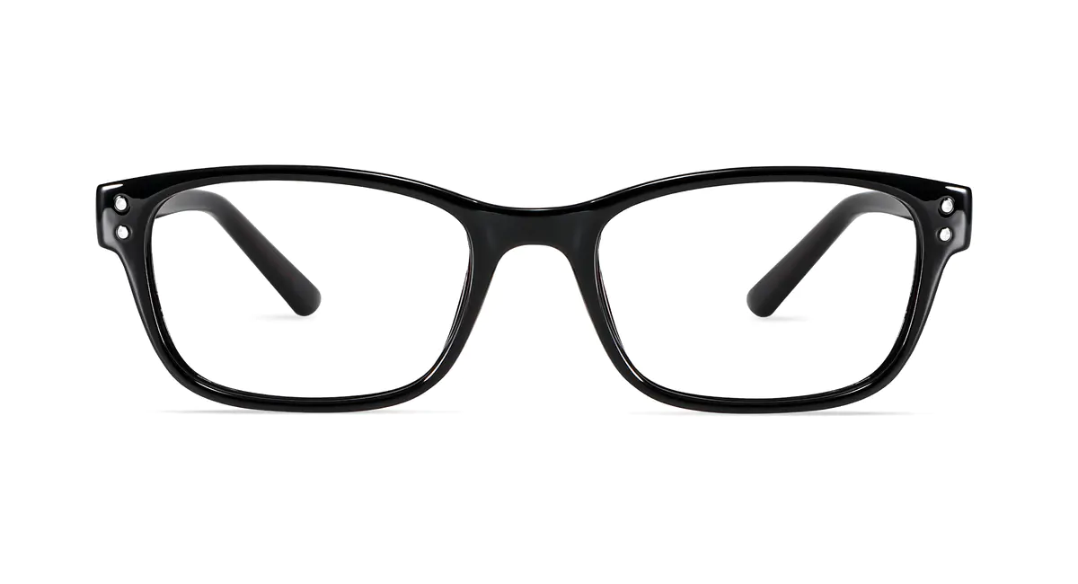 Rectangle Black/Red Eyeglasses