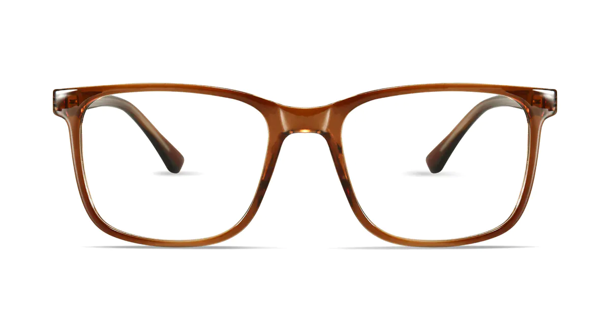 Square Brown Eyeglasses