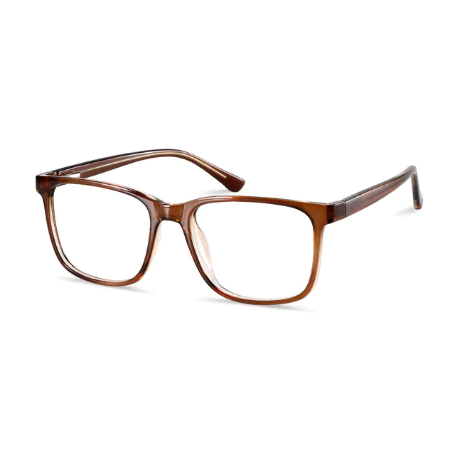 Square Brown Eyeglasses