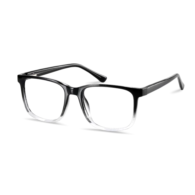 Square Gradient Black Eyeglasses