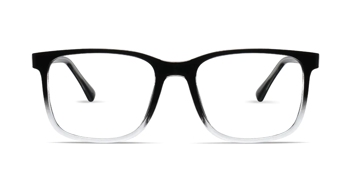 Square Gradient Black Eyeglasses