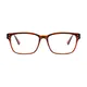 Rectangle Brown Eyeglasses