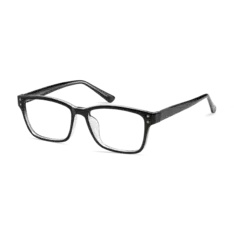 Rectangle Black/Clear Eyeglasses