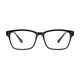 Rectangle Black/Clear Eyeglasses