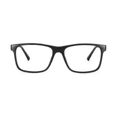 Rectangle Matte Black Eyeglasses