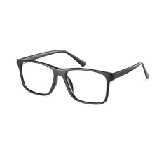 Rectangle Matte Black Eyeglasses