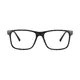 Rectangle Matte Black Eyeglasses