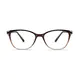 Oval Gradient Brown Eyeglasses