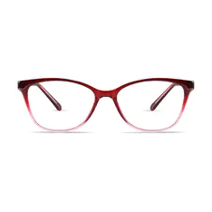 Oval Gradient Red Eyeglasses