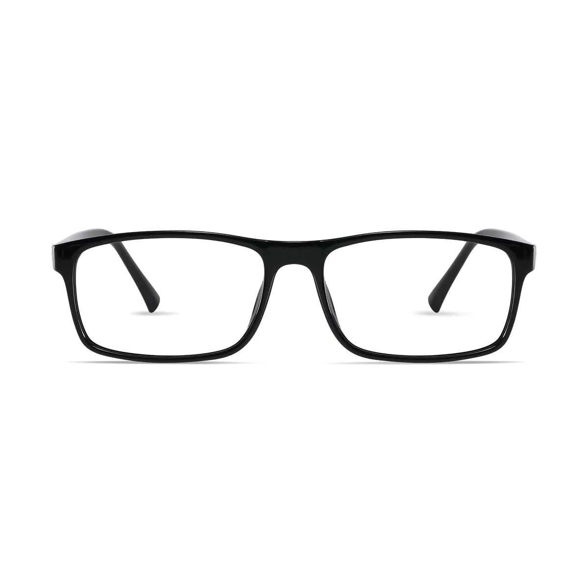 Rectangle Matte Black Eyeglasses