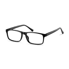 Rectangle Matte Black Eyeglasses