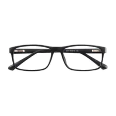Rectangle Matte Black Eyeglasses