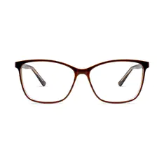 Square Brown Eyeglasses