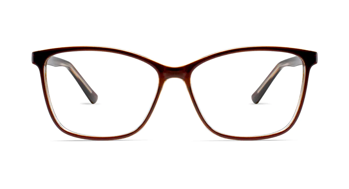 Square Brown Eyeglasses