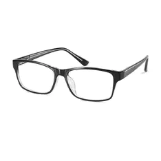 Rectangle Transparent Black Eyeglasses
