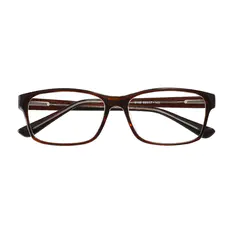 Rectangle Brown Eyeglasses