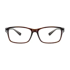 Rectangle Brown Eyeglasses