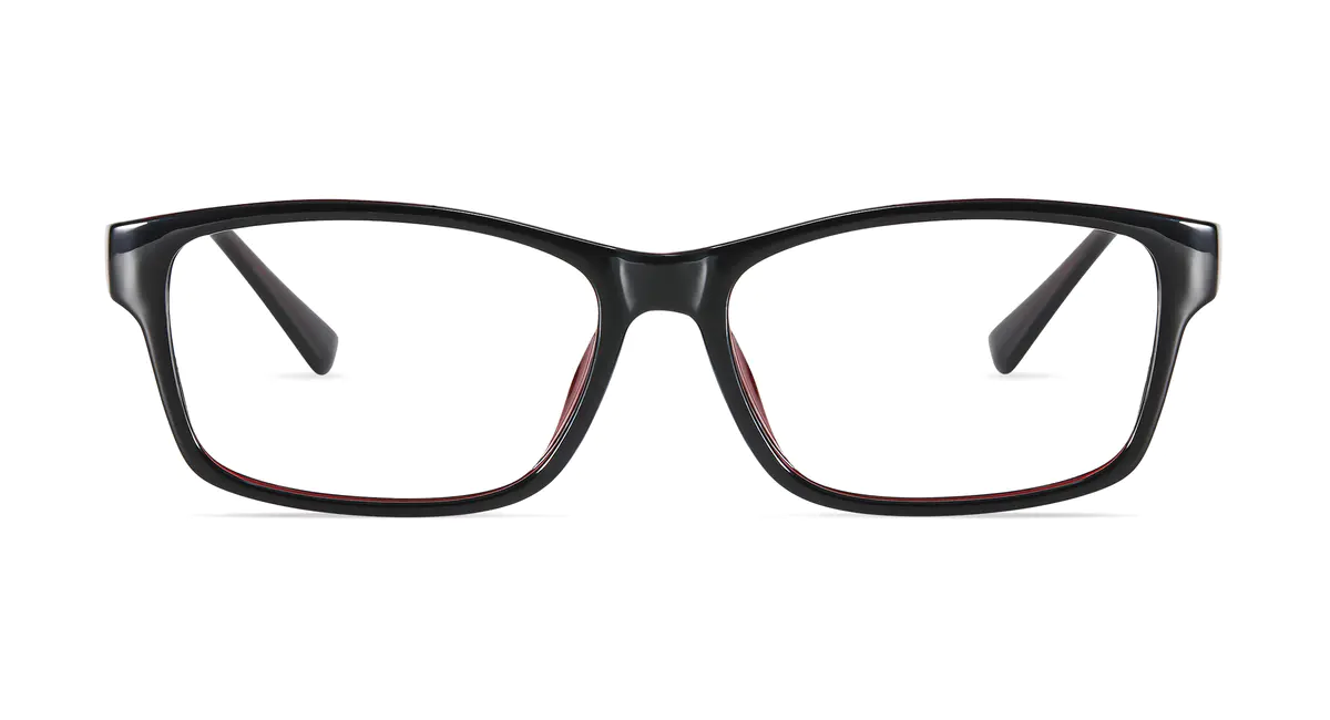 Rectangle Red/Black Eyeglasses