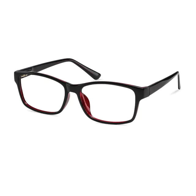 Rectangle Red/Black Eyeglasses