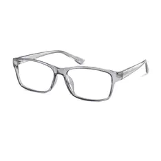 Rectangle Transparent Gray  Eyeglasses