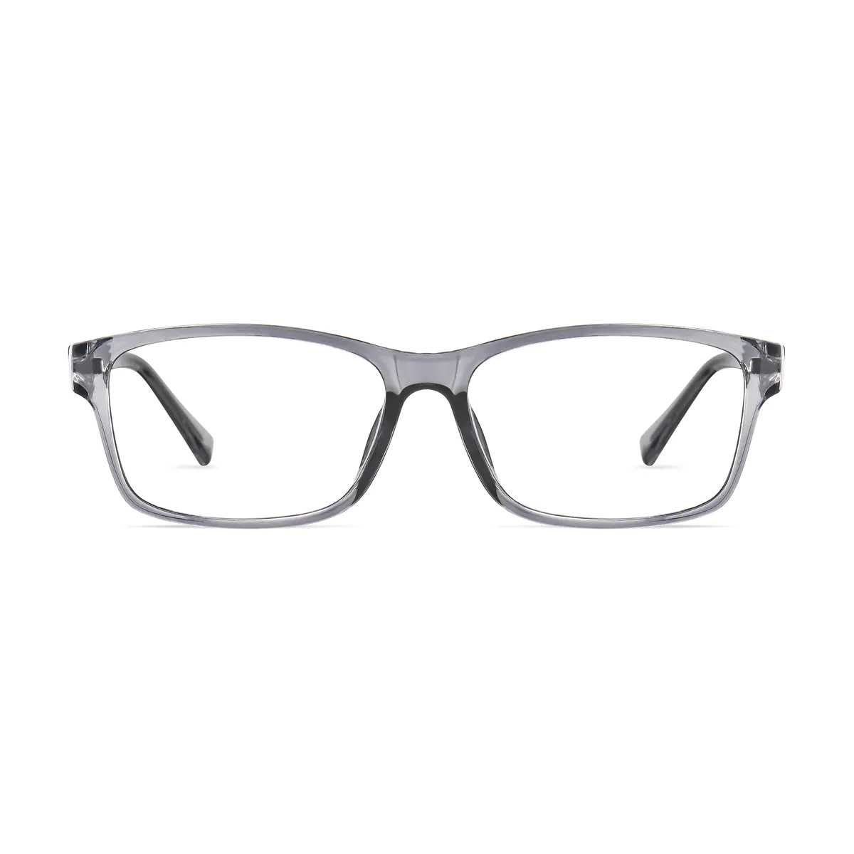 Rectangle Transparent Gray  Eyeglasses