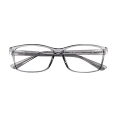 Rectangle Transparent Gray  Eyeglasses