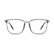 Square Transparent Gray Eyeglasses