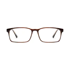 Rectangle Brown Eyeglasses