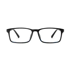 Rectangle Tortoiseshell/Blue Eyeglasses