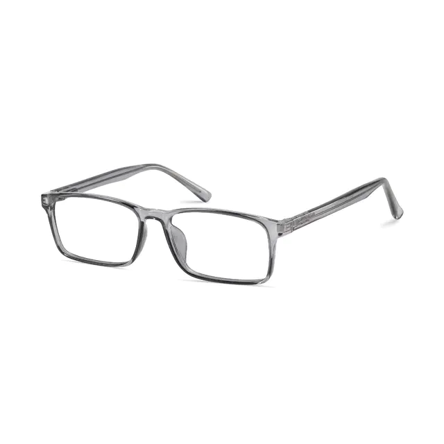 Rectangle Gray Eyeglasses