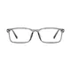 Rectangle Gray Eyeglasses