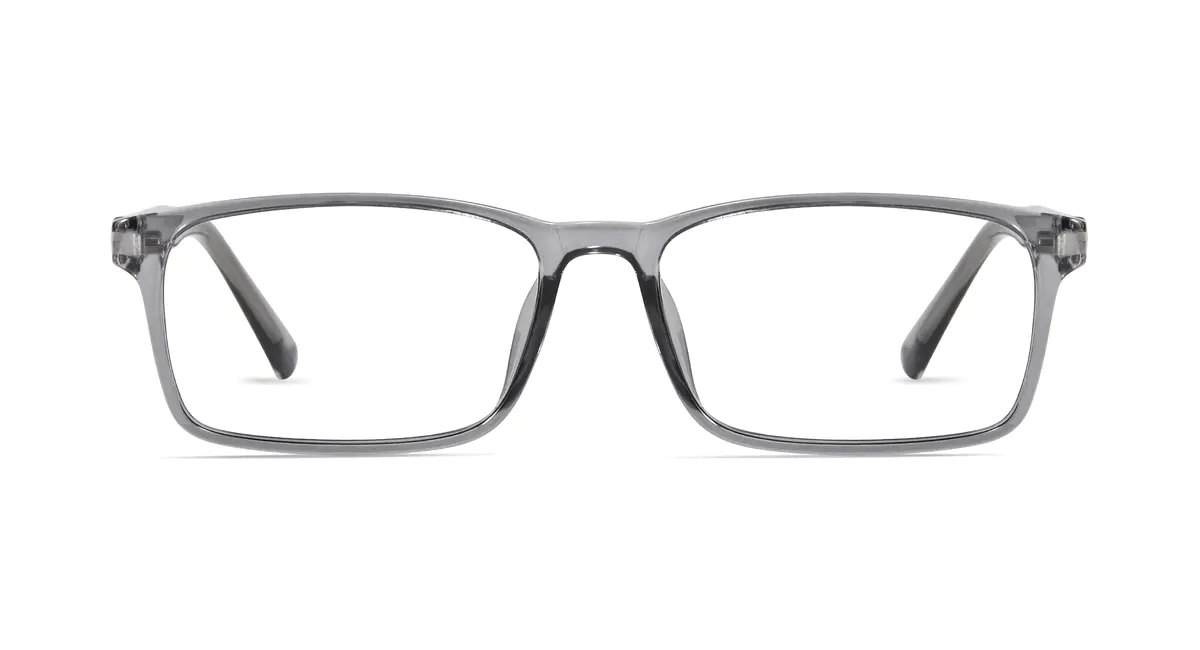 Rectangle Gray Eyeglasses